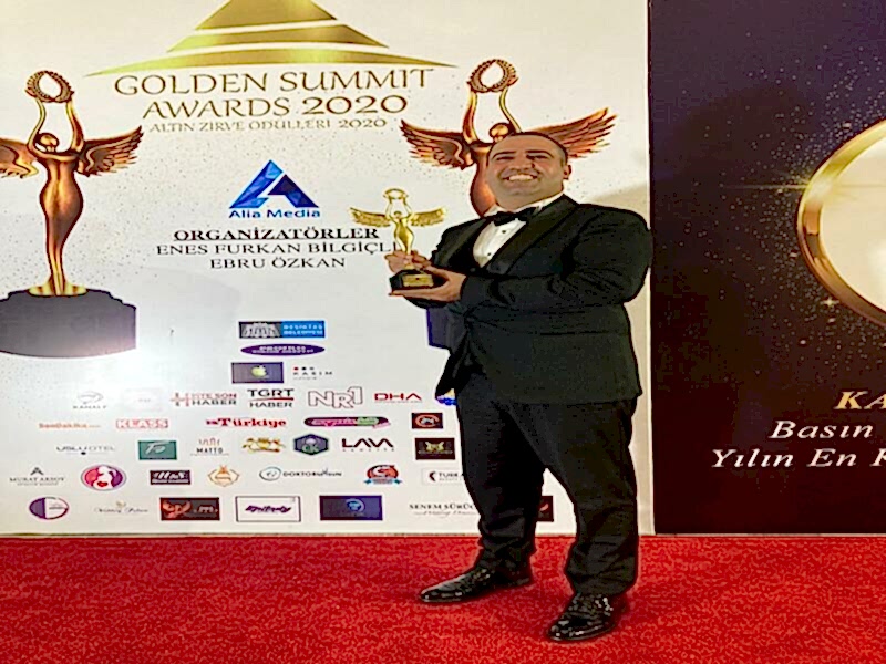 2020 Altın Zirve Ödüllerinde Yılın ''En Başarılı Golf Antrenörü’’ Cahit Kaya oldu